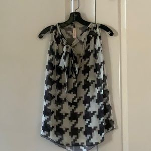 Sleeveless tie blouse from Anthropologie